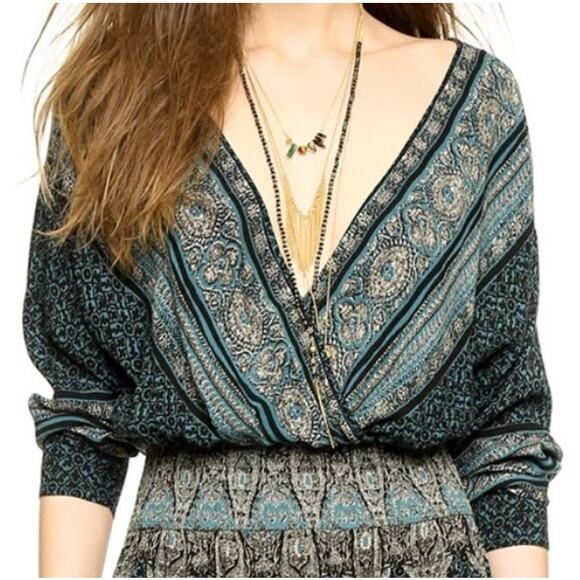 Free People She's A Lady Reversible Maxi Dress Boho Folk Size XS - Picture 3 of 9